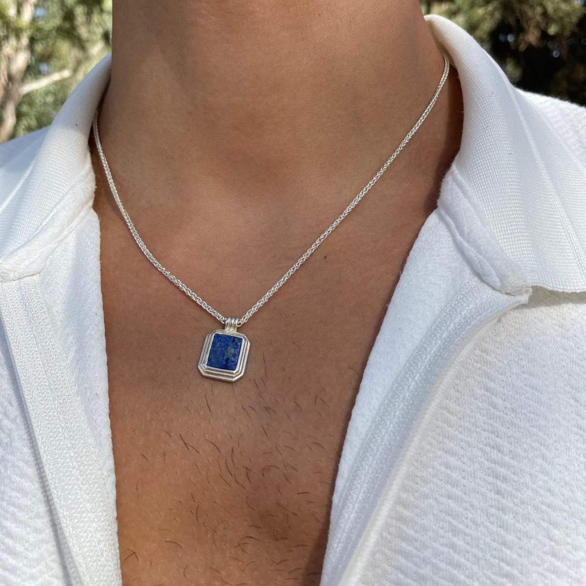 قلادة حجر اللازورد | Lapis lazuli necklace