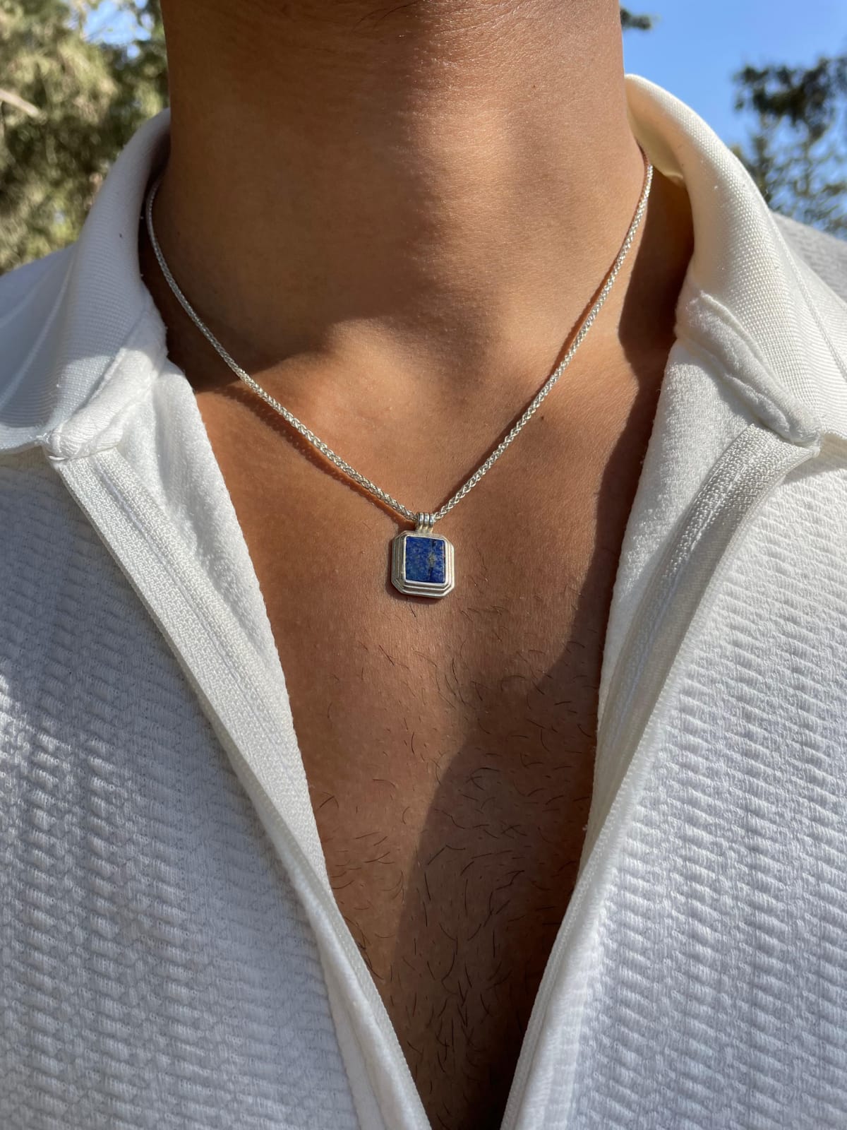 قلادة حجر اللازورد | Lapis lazuli necklace