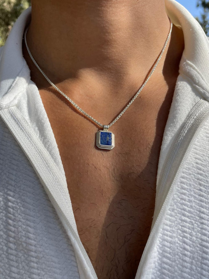 قلادة حجر اللازورد | Lapis lazuli necklace