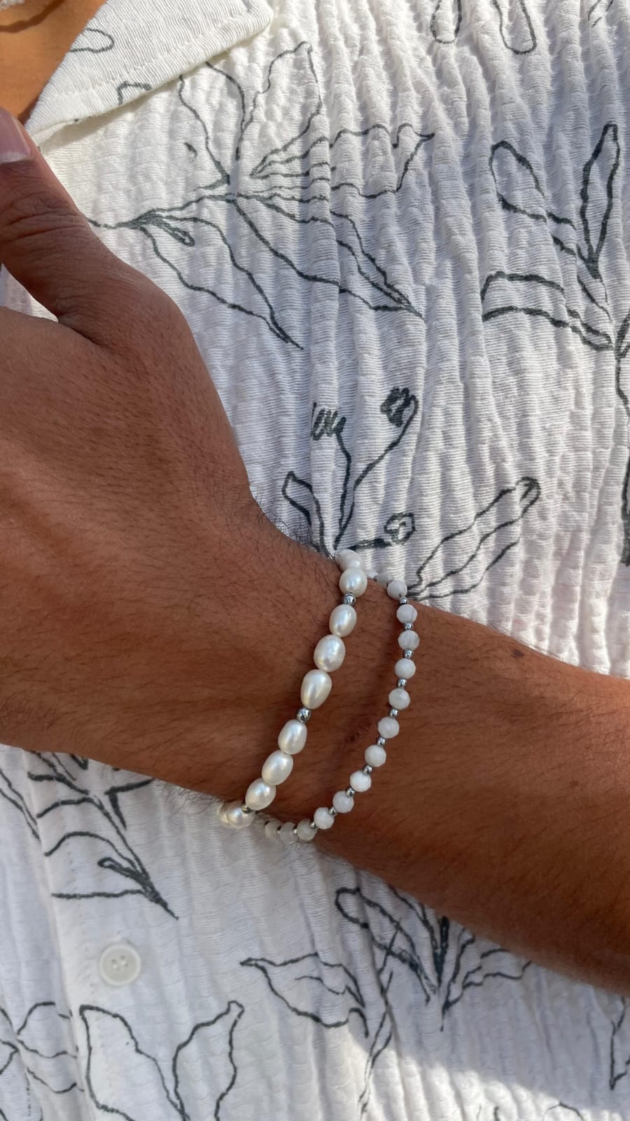 اسوارة لؤلؤ | White Peals Bracelet