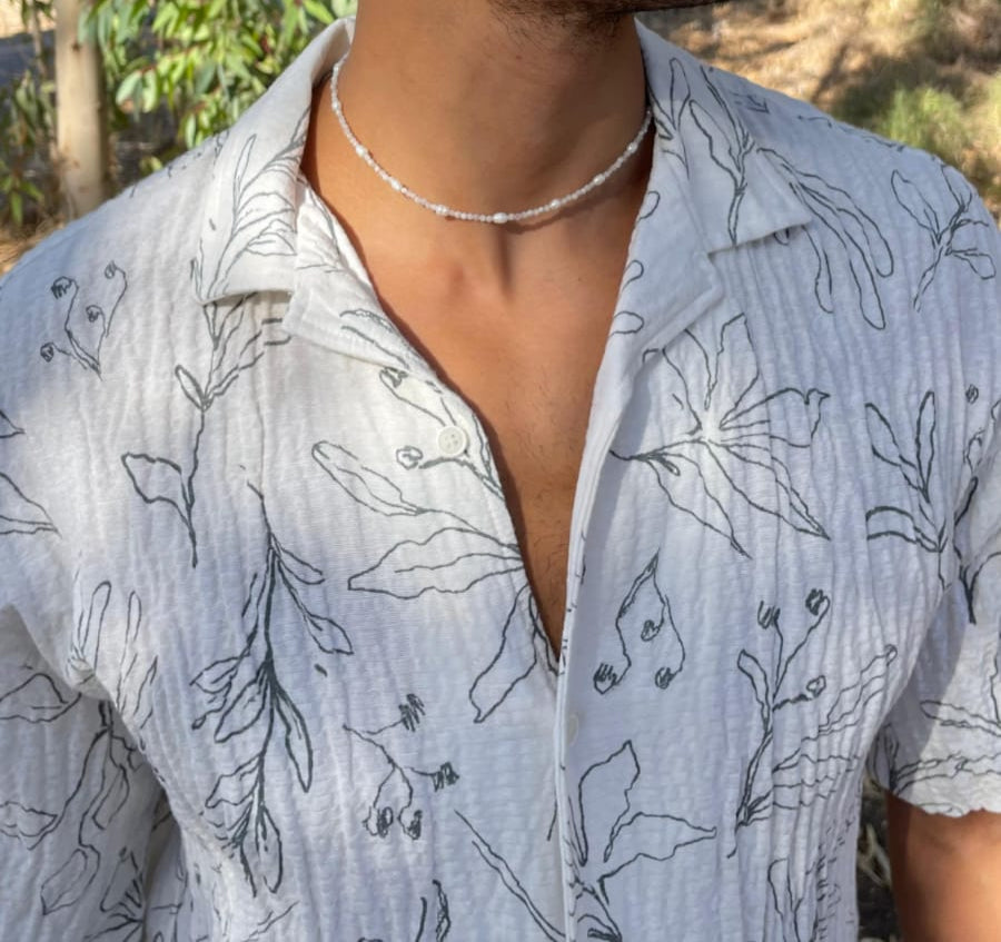 عقد حجر القمر ولؤلؤ | Moonstone & Pearls