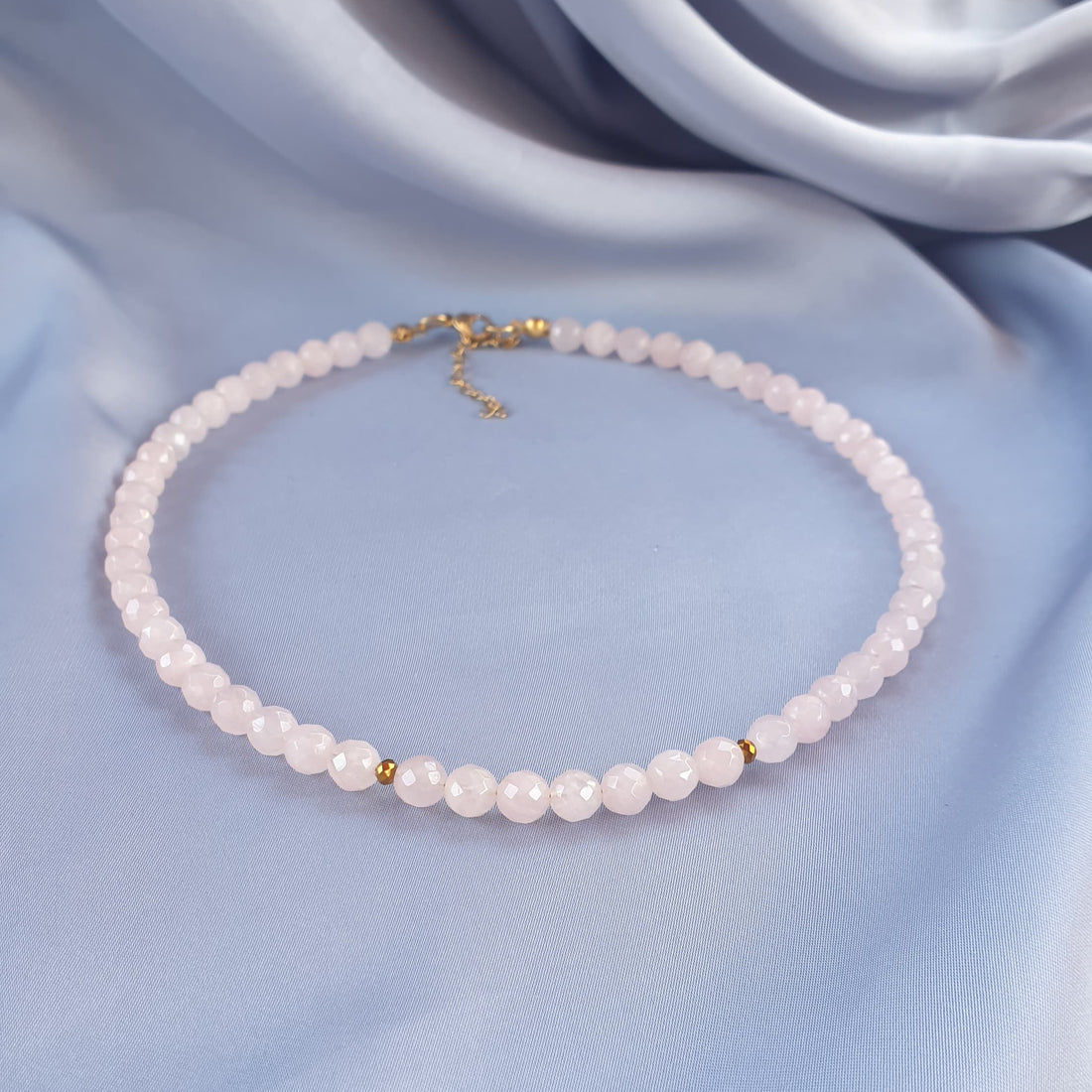 عقد روز كوارتز | Rose Quartz necklace