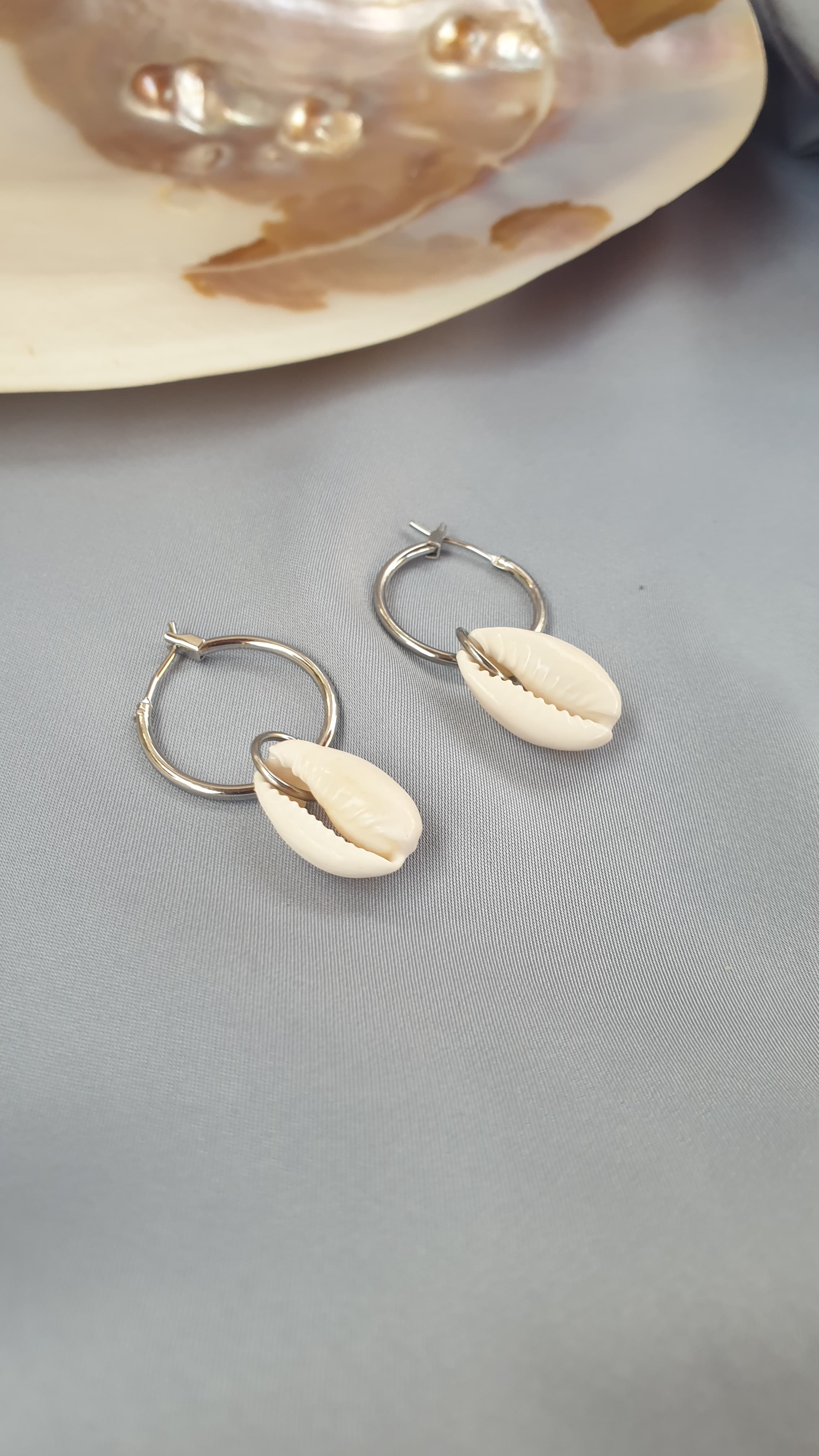 اقراط الاصداف | Shell earrings