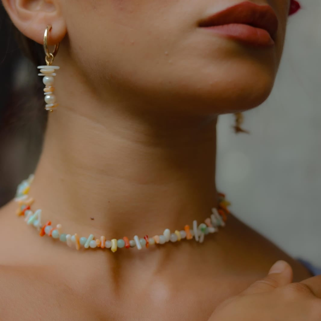 أقراط صدف ولؤلؤ | Pearls & shell earrings