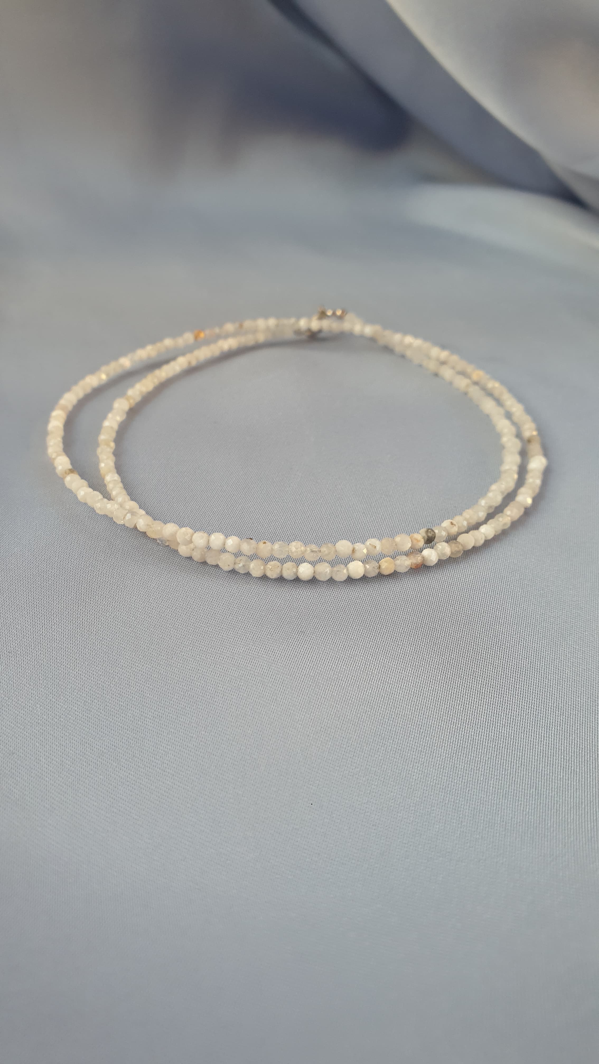 عقد حجر القمر| Moonstone necklace