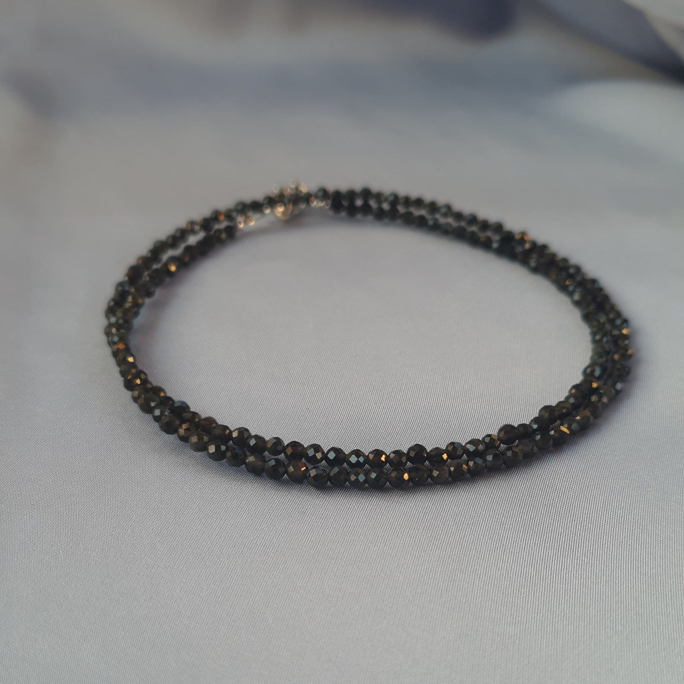 عقد حجر الاونيكس الاسود | Onyx necklace